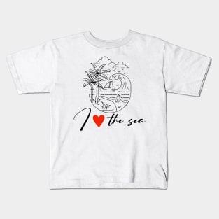 I Love The Sea Kids T-Shirt